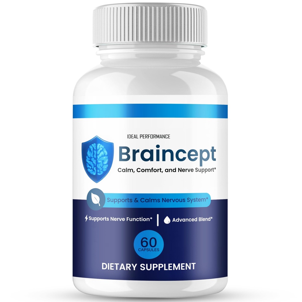 Braincept Capsules, Official Brain Cept Supplement for Brain Health & Memory Support - Maximum Strength, Advanced Formula Nootropic Pills, All Natural Braincept Support Reviews (60 Capsules)