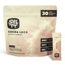 SALTT Electrolytes en poudre Mélange de boissons aromatisées - cacao Loco - 30 emballages d'hydratation - magnésium, potassium, sodium, minéraux traces - Zéro sucre et sans gluten - Essentiels de voyage