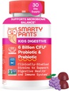 SmartyPants Enfants Probiotiques et prébiotiques Gommies pour la santé digestive: Supplément santé Gut, cliniquement étudié Prébiotique pour le soutien immunitaire, raisin, 60 comte (30 jours d'approvisionnement)