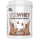 Evlution Nutrition VitaWhey - 100% Whey - Vitamins & Minerals - Muscle Growth, Strength & Recovery - Multivitamin Protein Powder - 20g Protein Per Serving - Fast Absorbing - 20svg - Chocolate