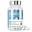 GHK-Cu Peptide Supplement 120mcg, 120 Vegan Capsules Copper Peptides Formula, Supports Collagen Production for Healthy Skin State & Hair Appearance