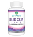 Meilleur complément de cheveux, de peau et d'ongles de la Terre naturelle avec biotine, collagène, vitamines pour les cheveux sains, peau Glowing, ongles forts