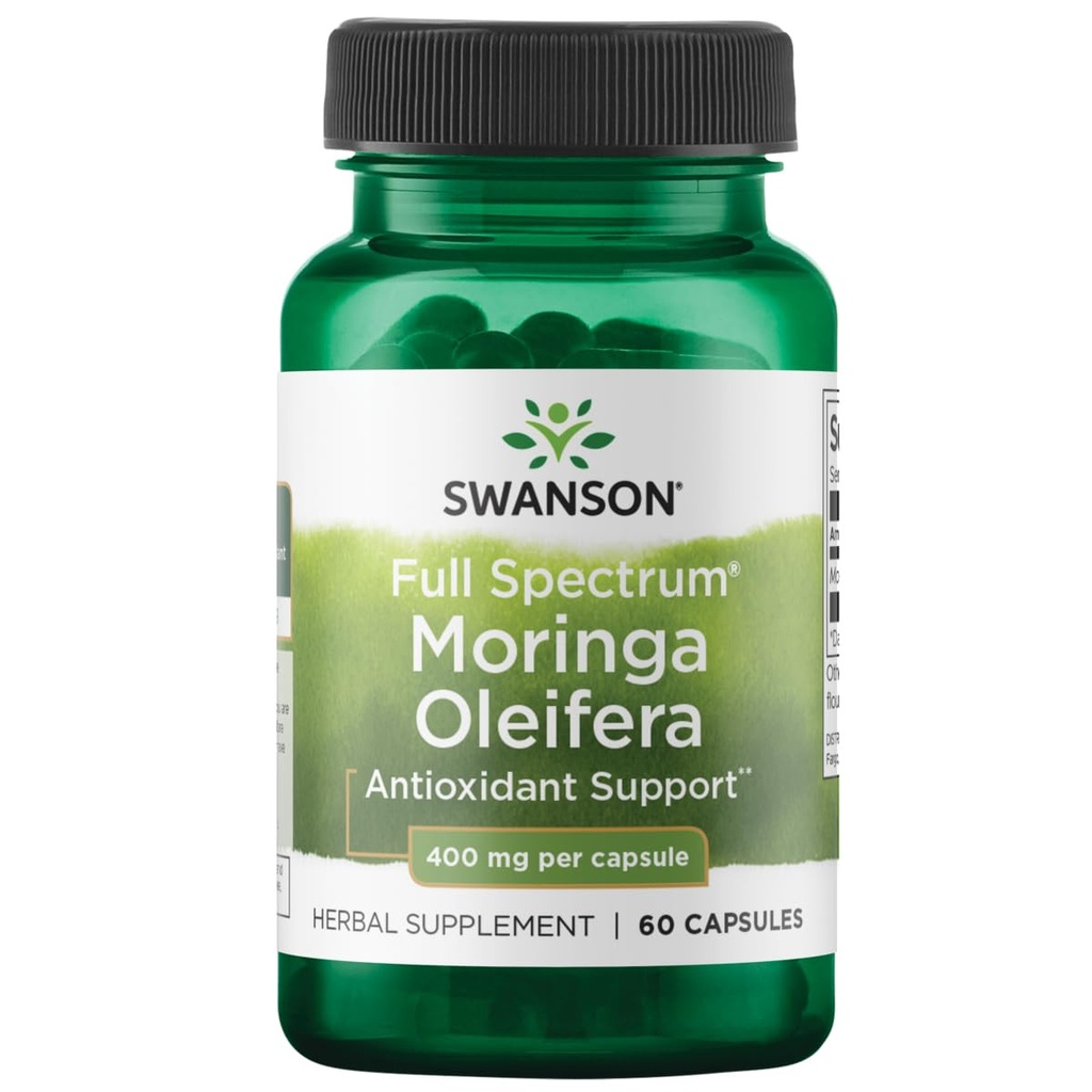 Swanson Full Spectrum Moringa Oleifera - 400 Milligrams 60 Capsules