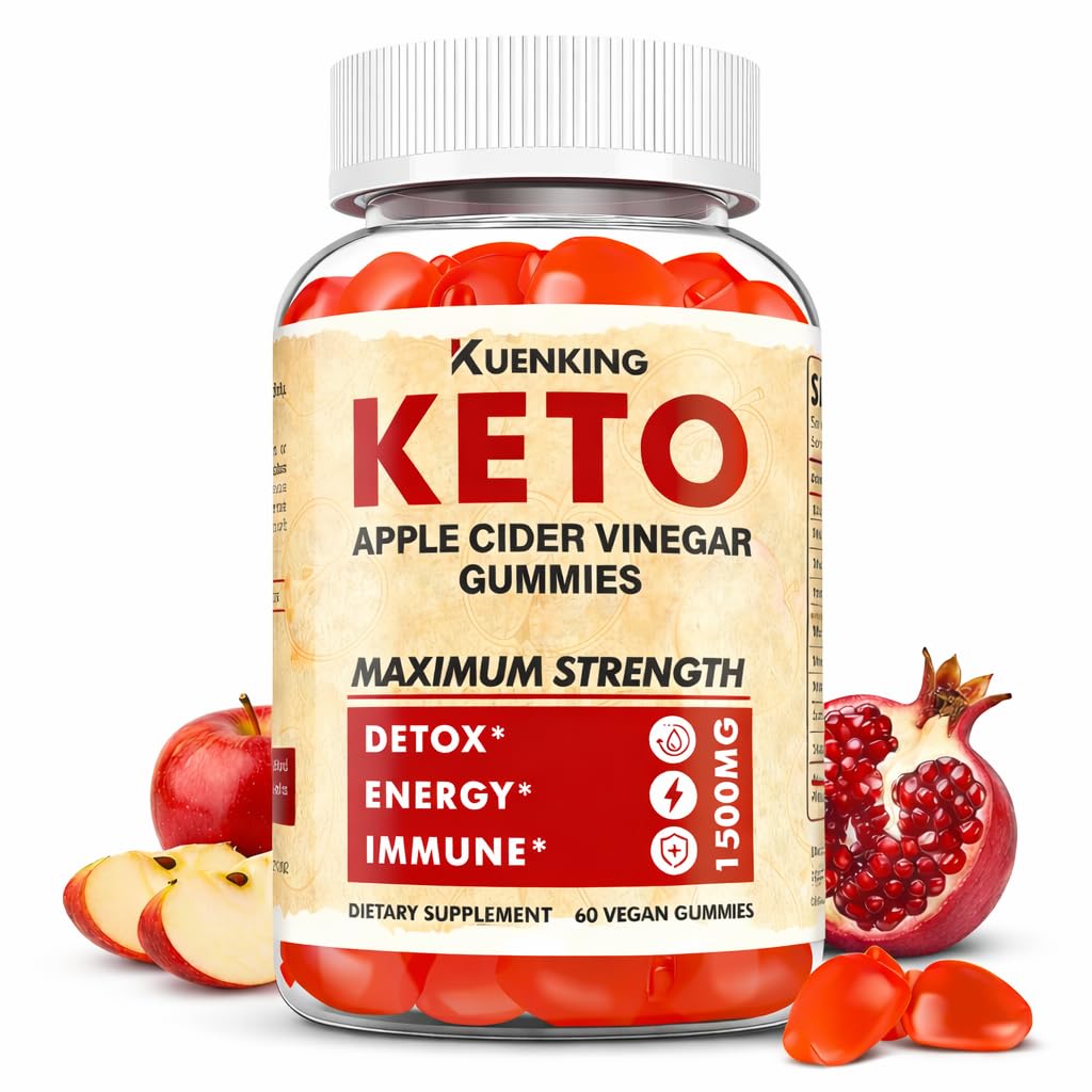 Regio Apple Cider Vinegar Gummies with Mother, ACV Gummies with Vitamin B6 & B12, Gluten Free & Vegan, Non-GMO, Supports Daily Wellness, 60 Count