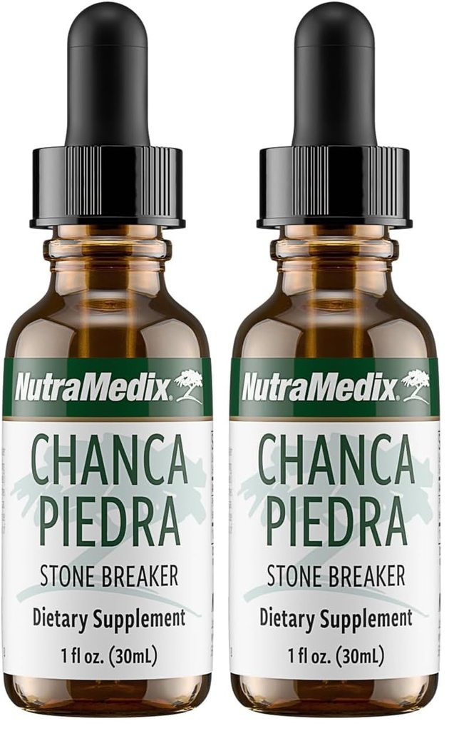 NutraMedix Chanca Piedra Stone Breaker Drops - Liquid Supplement for Kidney and Liver Health, Gallbladder Support & Urinary System Support (1oz / 30ml) (Pack of 2)
