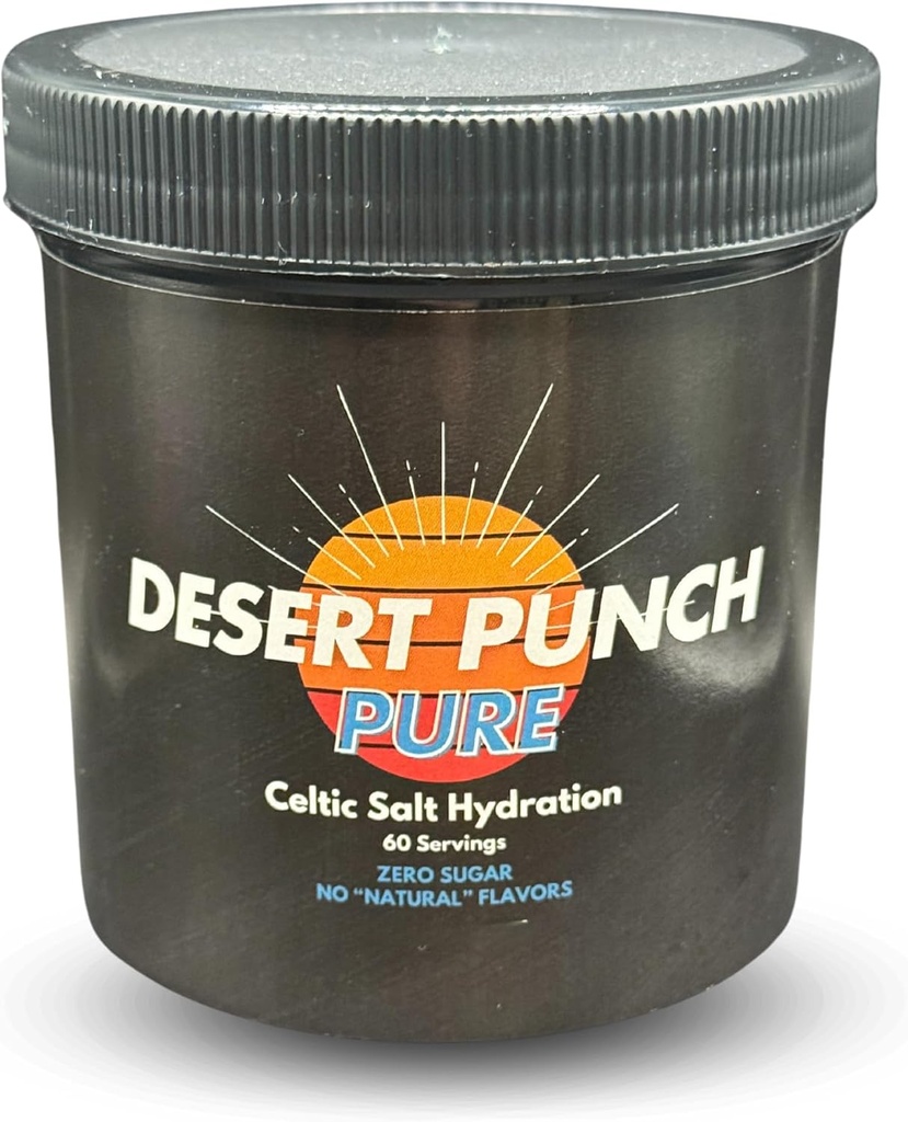 Celtic Salt Electrolyte Hydration Powder (60 Servings - Sugar Free - Light Citrus Flavor)