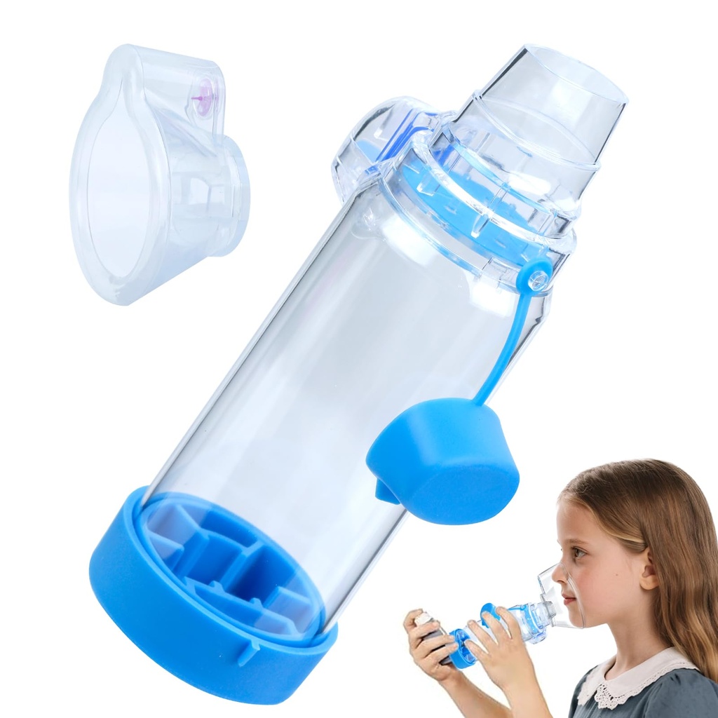 Inhaler Spacer for Kids, FSA-HSA Eligible, OTC Spacer for Inhaler Children (Blue/Kids)