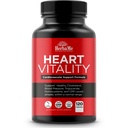 Soutien cardiaque et supplément de flux sanguin, 120 capsules, soutient la santé cardiovasculaire, le cholestérol sain, le triglycéride, l'homocystéine, les niveaux de CRP