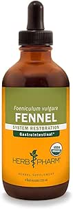Extrait liquide de fenouil biologique certifié Herb Pharm pour le support du système digestif - 4 Once