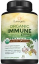 Supplément de soutien à l'Immune biologique de l'USDA – Supplément de santé à l'Immune biologique avec vitamine C, mûre aînée, astragale, origan, gingembre, moringa et ail – Support du système d'Immune biologique - 90 comprimés d'Immune