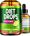 Diet Drops - Suppression de l'appétit pour les femmes et les hommes - Fabriqué aux États-Unis - Booster de métabolisme naturel - Diet Drops with Garcinia Cambogia 1 Fl Oz