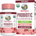 MaryRuth Organics USDA Organic Probiotic Gummies (probiotiques pour les femmes et les hommes) Supplément santé et confort de la gorge 5 Million CFU (immune et soutien digestif) Vegan (non-OGM) 60 Comte