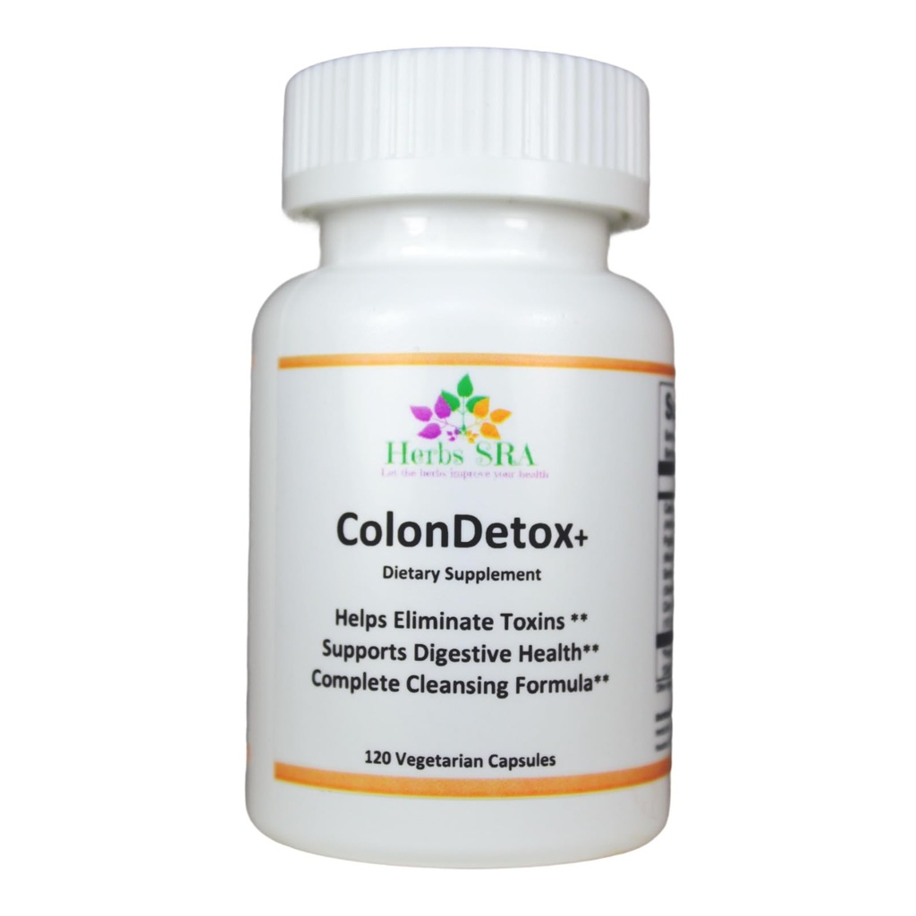ColonDetox+ Dietary Supplement - Cleanse and Revitalize with Gentle Toxin Elimination and Digestive Support - 120 Vegetarian Capsules - Made in USA