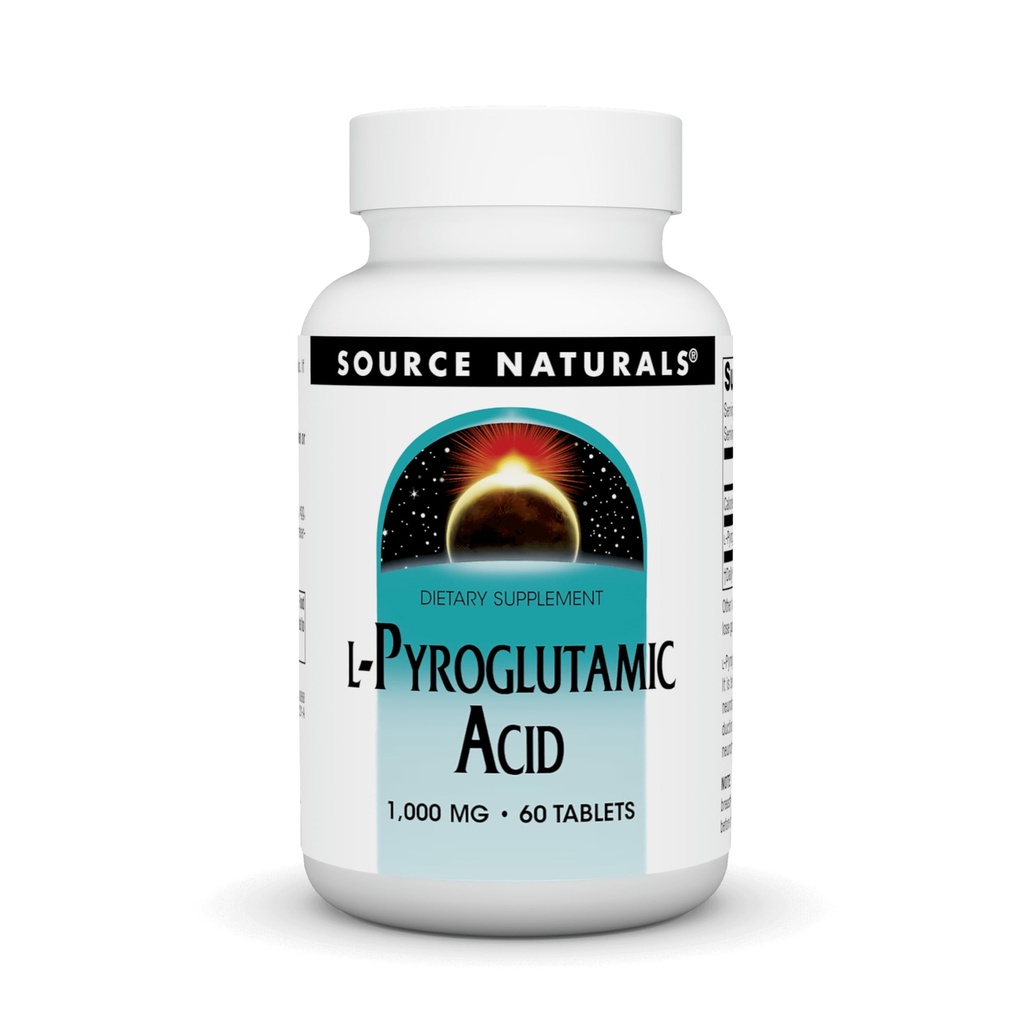 Source Naturals L-Pyroglutamic Acid Dietary Supplement - 60 Tablets