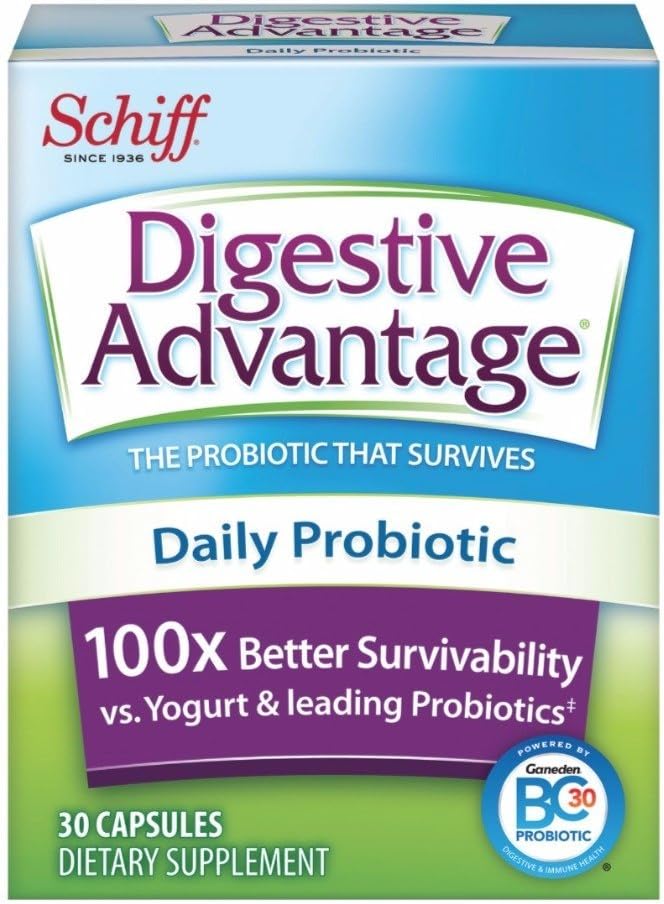 Avantage digestif Probiotique quotidien, 30 capsules (paquet de 8)