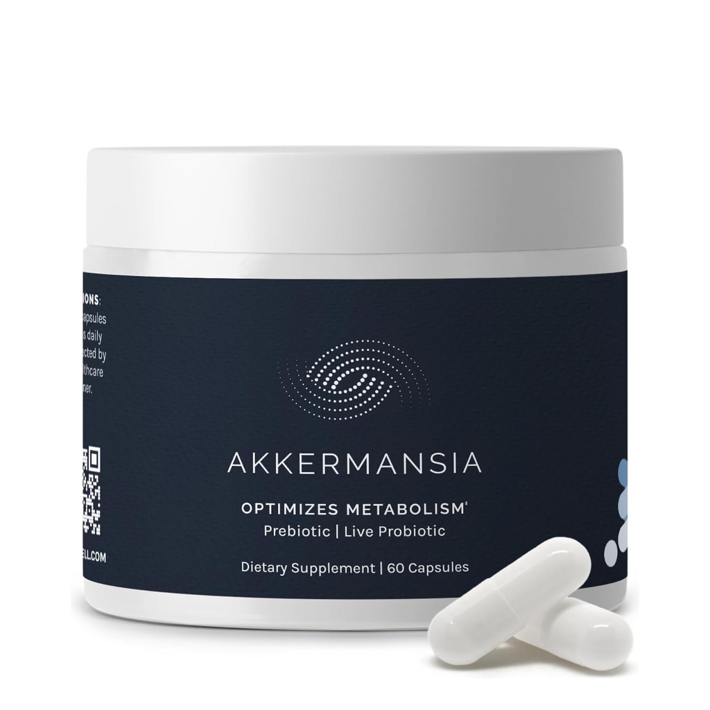 InfiniWell Akkermansia Probiotic pour la santé digestive - Soutenir la longévité, l'immunité et un microbiome équilibré avec Akkermansia Muciniphila Probiotics (60 capsules)