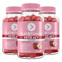 Flat Tummy Keto ACV Gummies, 60 Count – Specialized Formula, Post GLP-1 Keto Supplement, Vegan-Friendly, Non-GMO - Apple Cider Vinegar Gummies, BHB Salts, Beet and Pomegranate Superfood Powders