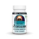 Source Naturals L-Phenylalanine, Free Form Essential Amino Acid* - 500mg - 50 Vegan Tablets