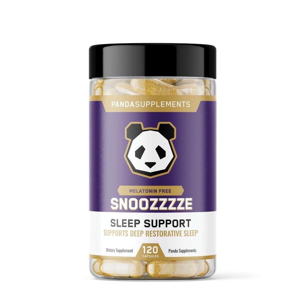 Underground Bio Labs: Panda Supps Snoozzze- Premium Sleep & Recovery Support-Melatonin Free Formula (120 Capsules)