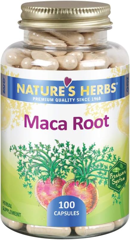 La racine de maca, 500 mg, 100 capsules