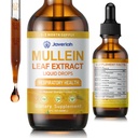 Mullein Drops for Lungs Cleanse - Cordyceps, Marshmallow Root & Licorice Root Extract, Respiratory Herbal Supplement with Mullein Leaf Extract for Immune Support & Bronchial Cleanse, 2 Fl Oz