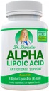 Acide alpha-lipoïque par Dr Danielle, Soutien de la neuropathie, non-OGM, sans gluten, végétalien, sans soja, favorise le sucre sanguin sain, acide alpha R Lipoïque R-ALA, R-ALA, 120 capsules de légumes