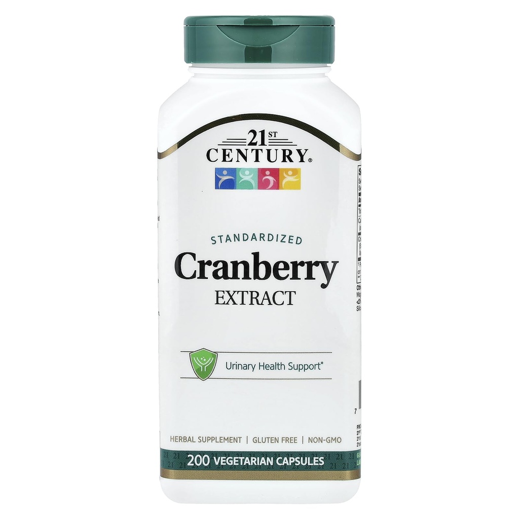 21st Century Healthcare, Inc Capsules d'extrait de canneberge, 200 Compte