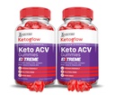 (2 Pack) Keto Glow Keto ACV Gummies Extreme 2000MG Ketoglow Keto Gummies Apple Cider Vinegar Formulated with Pomegranate Beet Juice Powder B12 Vegan Non GMO 120 Gummys