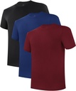 BAMBOO COOL Sous-vêtements Hommes T-shirts à gain d'humidité Stretch Crewneck Soft Tees for Men,3 Pack