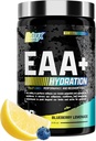 Nutrex Research EAA Hydration | EAAs + BCAA Powder | Muscle Recovery, Strength, Muscle Building, Endurance | 8G Essential Amino Acids + Electrolytes | Blueberry Lemonade 30 Servings