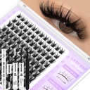 SOFENIDA Lash Clusters Kit Wispy Lash Clusters Cluster Eyelash Extensions 10-18mm Lash Extension Kit Eyelash Cluster Eyelash Extensions Waterproof DIY Individual Lashes Clusters with Soft Thin Band