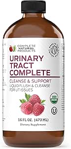 Tract urinaire naturel complet 12 oz - Supplément liquide pour la santé du tract urinaire avec canneberge biologique, D-mannose, racine de betterave, graines de fenouil et curcuma