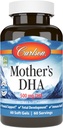 Carlson - Mother's DHA, 500 mg DHA, Prenatal Support, Fetal Development & Immune Health, 60 Softgels