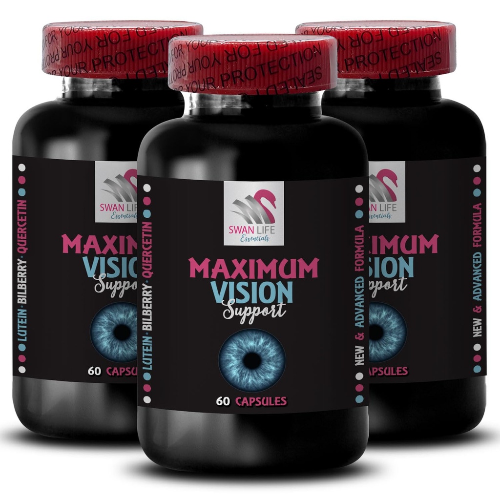 Crisp vision - EYE VISION SUPPLEMENT - Image clarity, Eye precision, Clearer scenes, Vision boost, Pure sightlines, Sharp lines, Better image, Crystal clear sight, Clarity boost 3 Bottle 180 Capsules