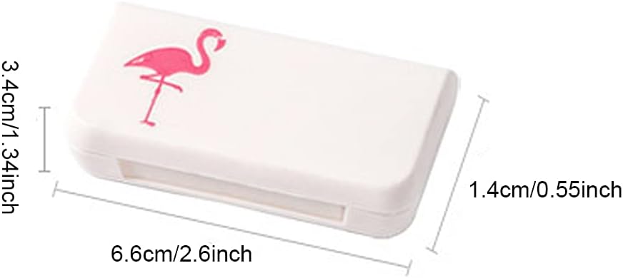 SagaSave Travel Pill Case 3 Compartiments Portable Pill Case Étanche à la poussière et à l'humidité-proof Daily Pill Case Petite boîte à pilules pour les vitamines, huile de poisson, suppléments (Cactus)