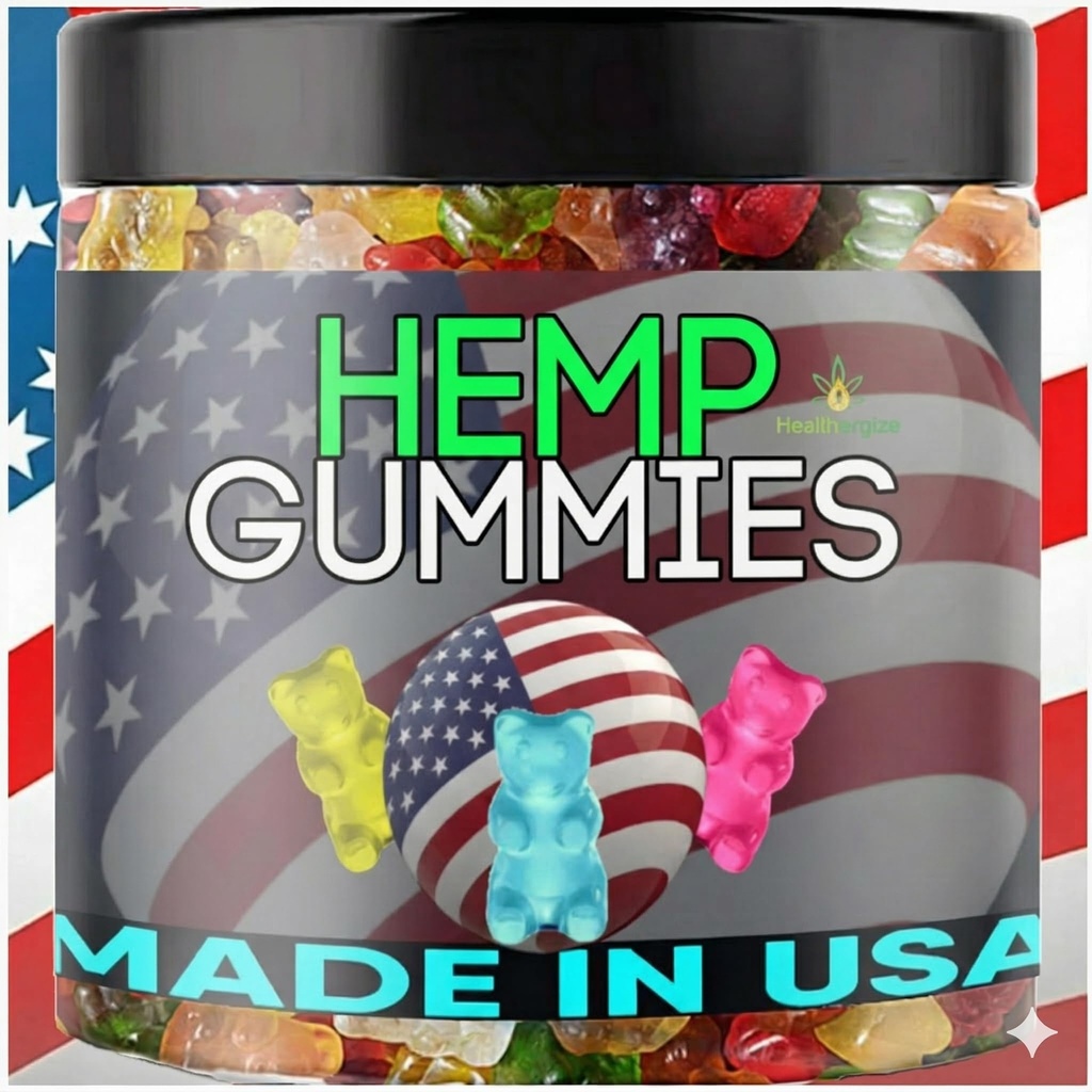Hemp Gummies Calm Sleep and Relaxation-Peaceful Full Night Rest-Infused Hempseed Oil Gummy Bears Candy-Made in USA-96 Edibles