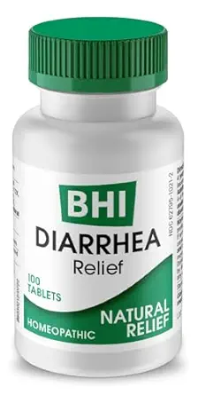 MediNatura BHI Diarrhée Relief remède naturel à action rapide pour la diarrhée légère 8 Apaisants actifs homéopathiques aident à calmer la douleur gastrique Ingestion et crampes pour les femmes et les hommes - 100 Comprimés