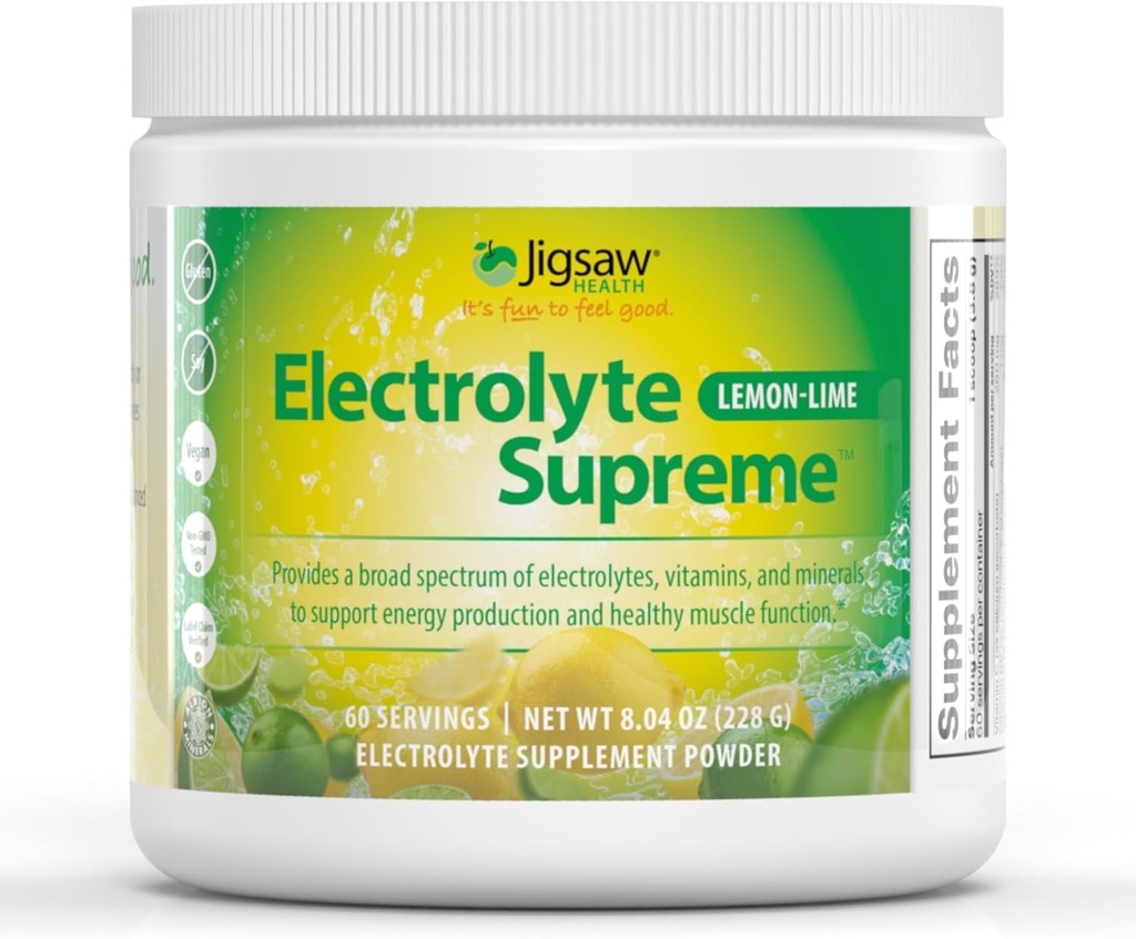 Jigsaw Health Electrolyte Supreme : large spectre d'électrolytes + minéraux traces