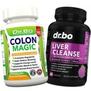 Colon Cleanse & Liver Cleanse Detox Support Supplément - Pilules naturelles de nettoyage Bowel pour Bloating Intestinal et Relief de Constipation Daily - Lait Thistle Dandelion Caps & Aide Gallbladder Suppléments