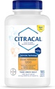 Citracale à libération lente 1200, 1200 mg Citrate de calcium avec vitamine D (1000 UI), vitamine D3, soutien de santé osseux, supplément de calcium pour les âges 12+, 185 Nombre