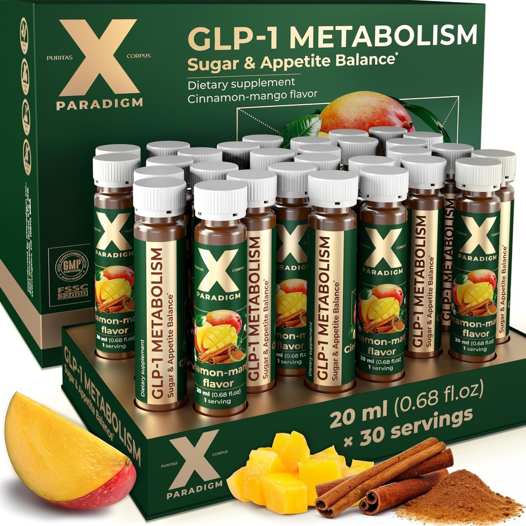 GLP-1 Support Supplement - Craving & Appetite Control - Healthy Weight Management, Gut Health, Metabolic Support - GLP1 Support Drink Mix