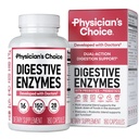 CHOIX Digestive Enzymes du médecin - Multienzymes, prébiotiques organiques et probiotiques pour la santé digestive et la santé gustative - Relief et ballonnement du temps des repas - double action - 180 CT