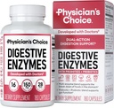 Physician's CHOICE Digestive Enzymes - Multi Enzymes, Organic Prebiotics & Probiotics for Digestive Health & Gut Health - Meal Time Discomfort Relief & Bloating - Dual Action Approach - 180 CT