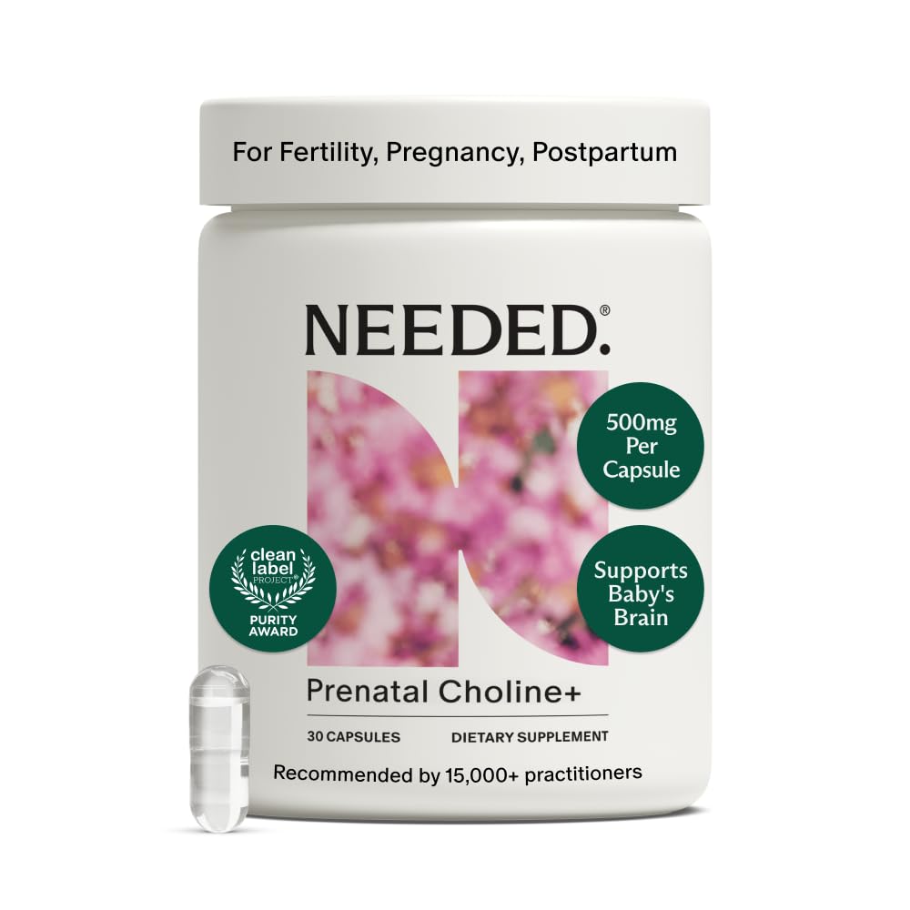 Needed. Prenatal Choline+ for Cognitive Development, 30 Liquid Capsules