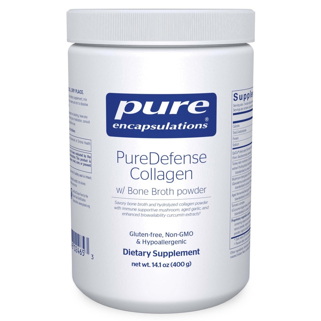 Pure Encapsulations PureDefense Collagen w/Bone Broth, 14.1 Ounces