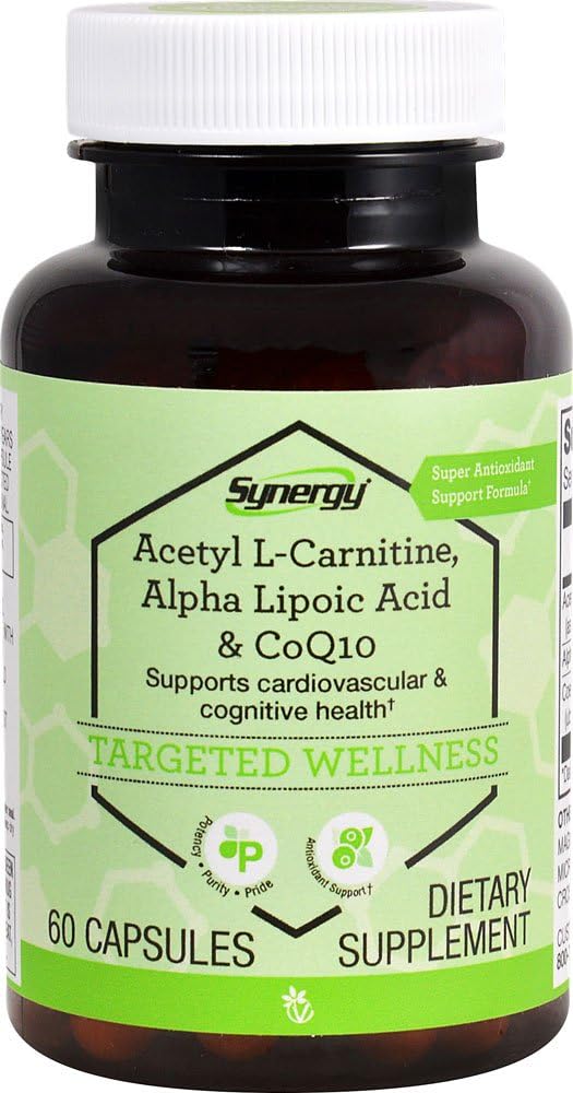 Vitacost CoQ10 + acide alpha lipoïque + acétyl L-Carnitine HCl - 60 Capsules