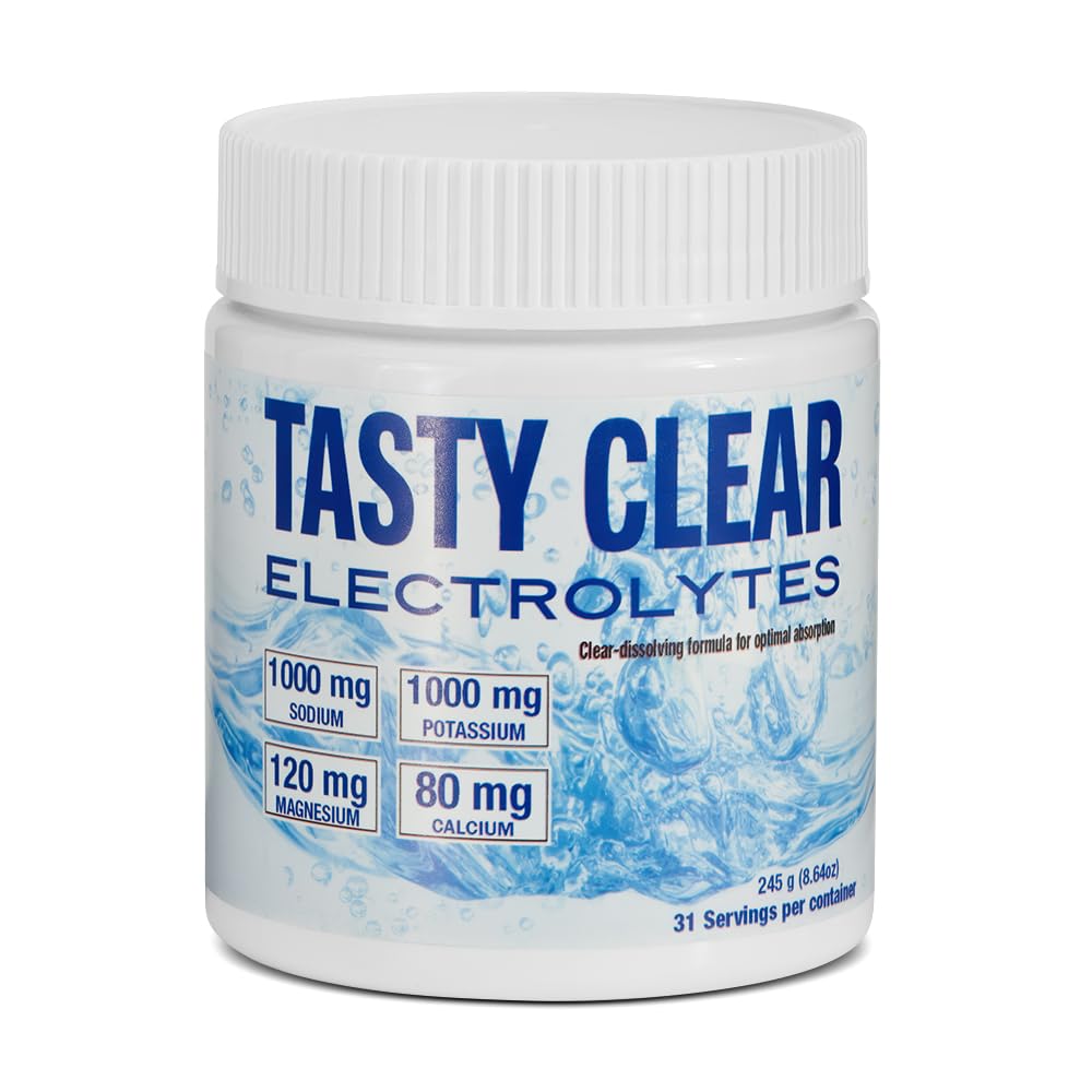 PureBulk Tasty Clear Electrolytes Powder, Sugar-Free Hydration Supplement with Sodium, Potassium, Magnesium, and Calcium, Multiple Flavors, 30 Day Supply (30-Day Supply, Raw)