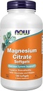 MAINTENANT Suppléments, Citrate de magnésium, avec Glycinate et Malate, Support du système nerveux*, 180 Softgels
