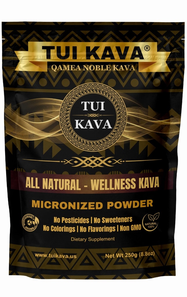 PROPRIÉTÉ PRIMAIRE KAVA - MICRONIZÉ Noble Kava 250g (8.8oz) - Trial/Taille du voyage , Très en tête , Toutes les relaxations naturelles , Augmenter la concentration , Mood / Sleep Support , Pas d'entraînement