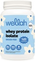 Wellah Grass-Fed Whey Protein Isolate Powder (Vanilla) 30 Servings - with Prebiotics, Enzymes & Probiotics, 20g of Protein, 100 Calories, Naturally Sweetened